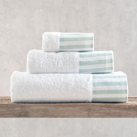 Σετ Πετσέτες 3 Τεμαχίων Rythmos(Συσκευασία Σακούλας) Eloise Πρασινο 30x50,50x90,80x150