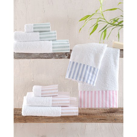 Σετ Πετσέτες 3 Τεμαχίων Rythmos(Συσκευασία Σακούλας) Eloise Πρασινο 30x50,50x90,80x150