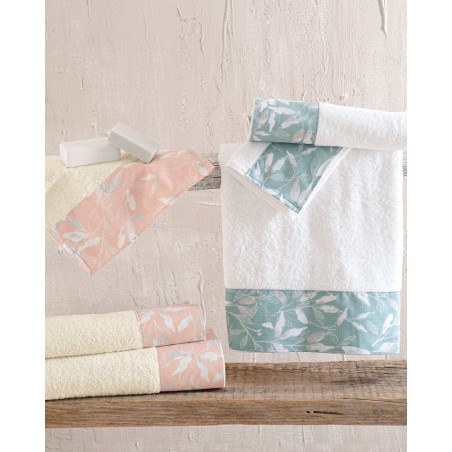 Σετ Πετσέτες 3 Τεμαχίων Rythmos(Συσκευασία Κουτιού) Loreta Πρασινο 30x50,50x90,80x150