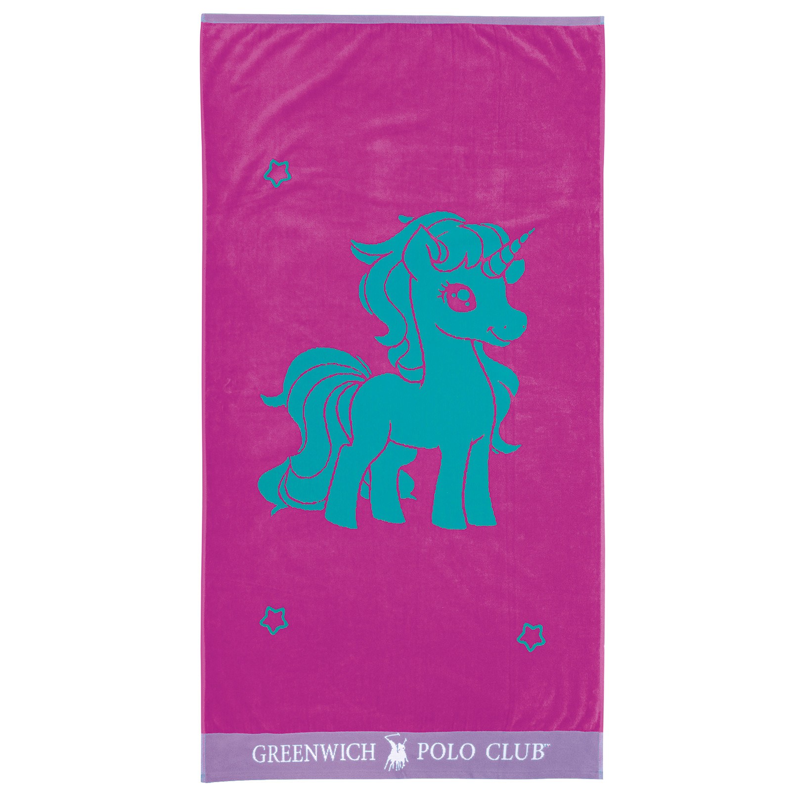 Παιδική Πετσέτα Θαλάσσης Greenwich Polo Club 4074 Mint- Pink 70x140