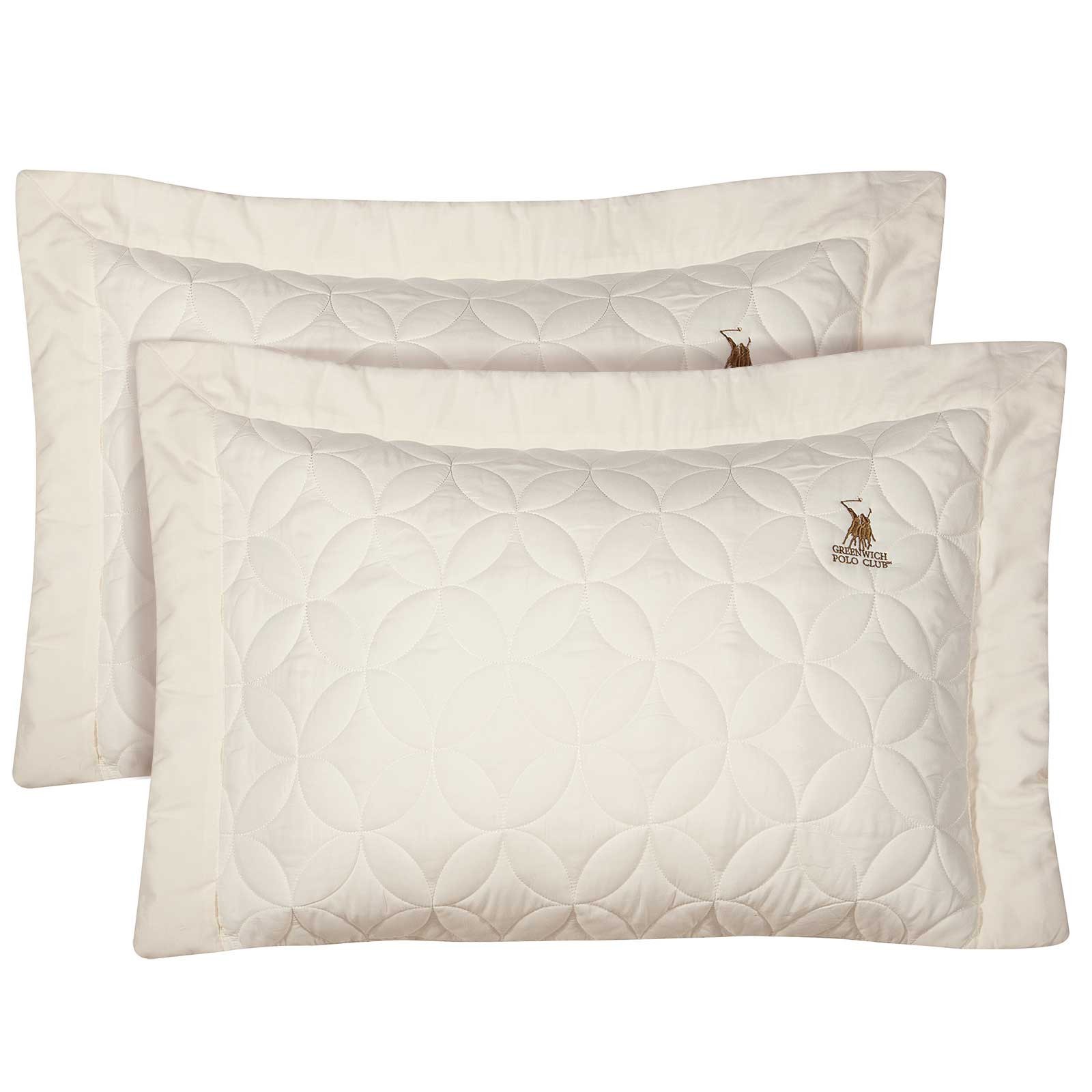 Σετ Μαξιλαροθήκες 2 Τεμαχίων Greenwich Polo 2358 Ecru 50x70