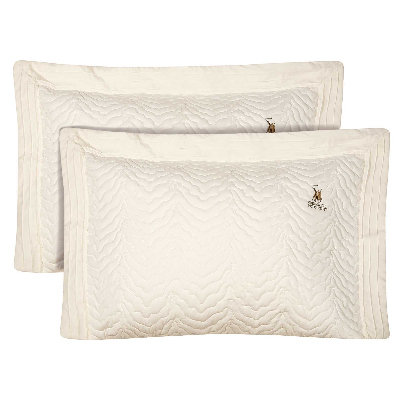 Σετ Μαξιλαροθήκες 2 Τεμαχίων Greenwich Polo 2352 Ecru 50x70