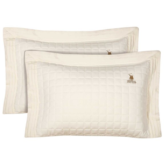 Σετ Μαξιλαροθήκες 2 Τεμαχίων Greenwich Polo 2355 Ecru 50x70