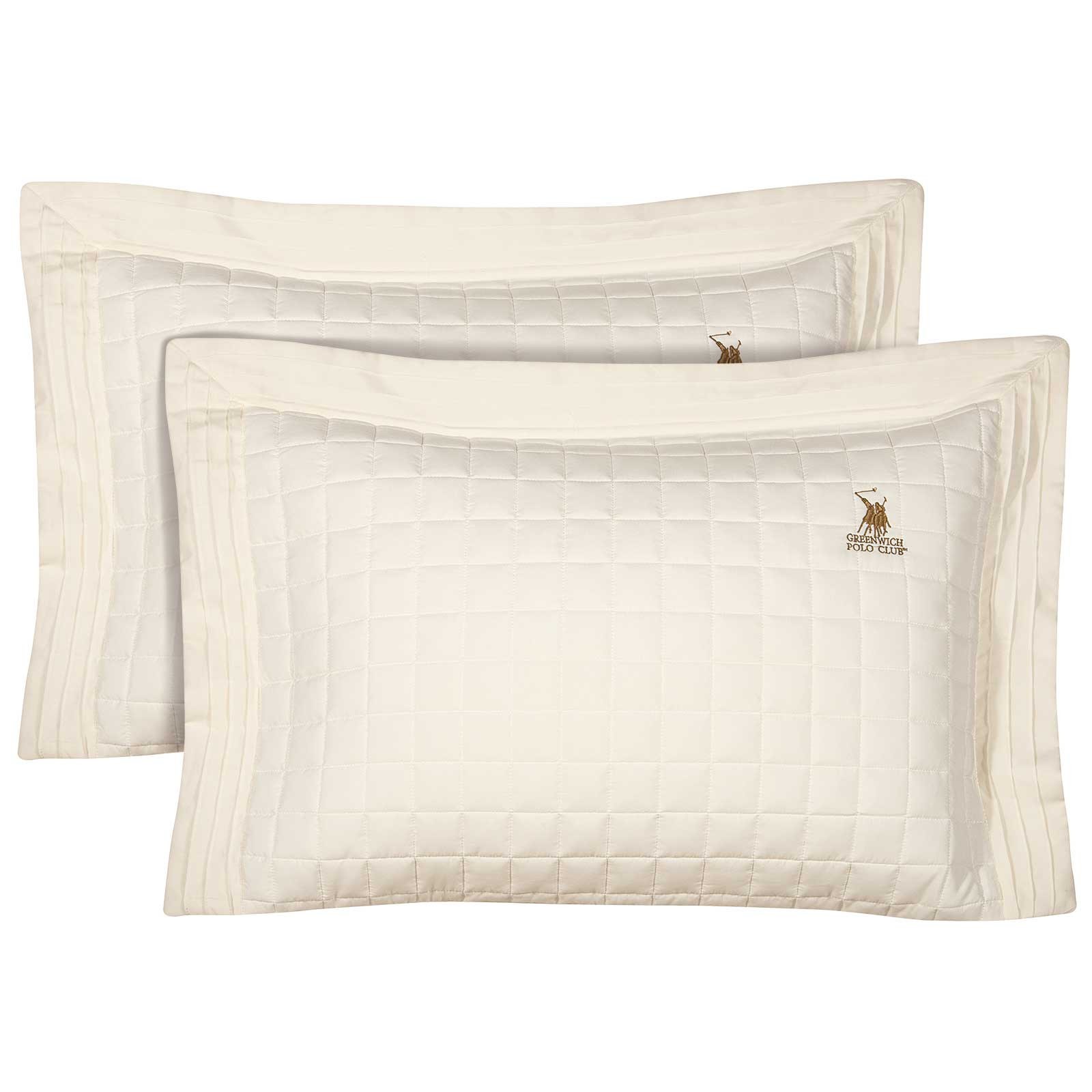 Σετ Μαξιλαροθήκες 2 Τεμαχίων Greenwich Polo 2355 Ecru 50x70
