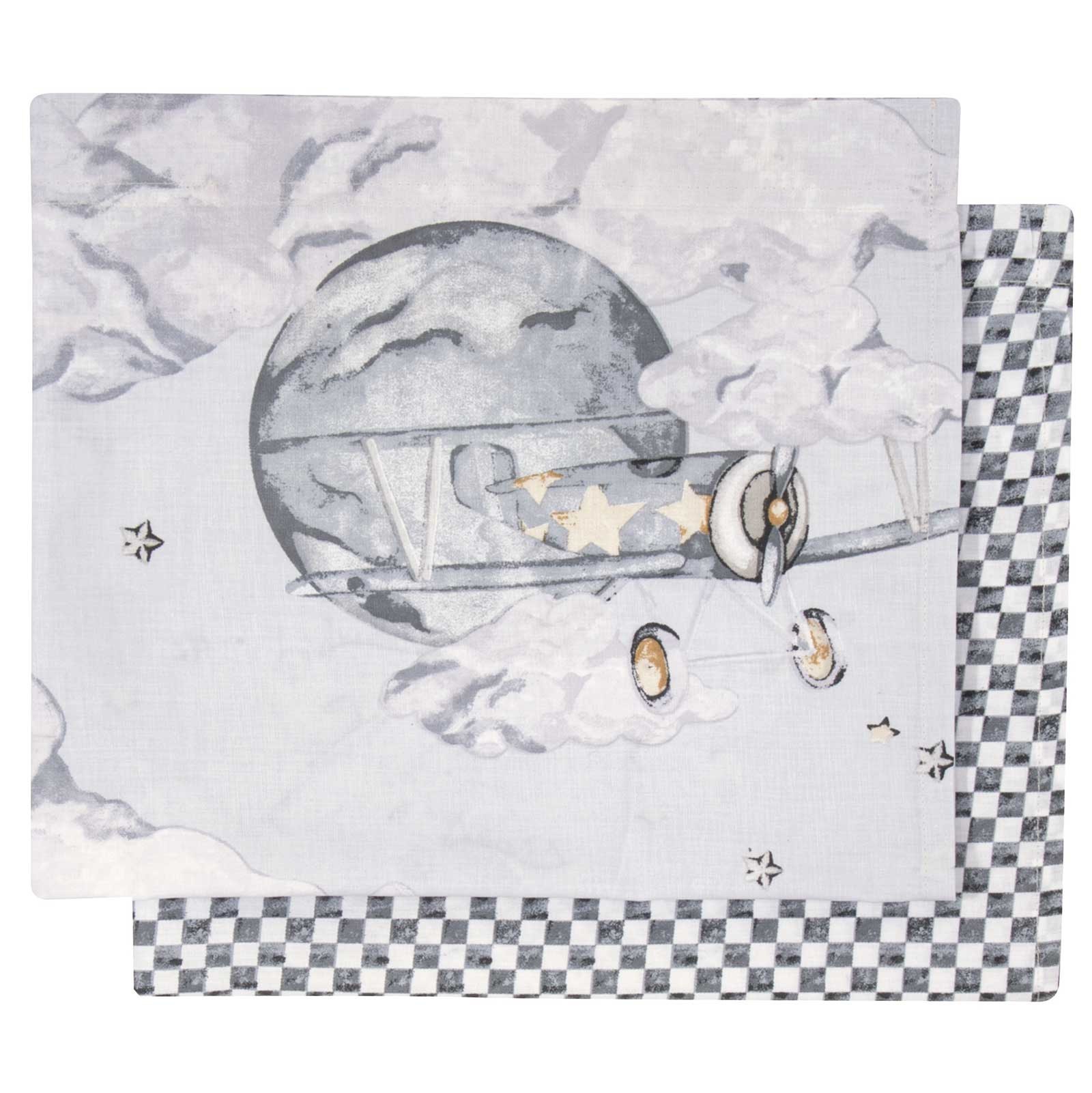 Greenwich Polo Club Σετ Σεντόνια Λίκνου 2 Τεμαχίων Greenwich Polo Club 8852 Grey 70x120