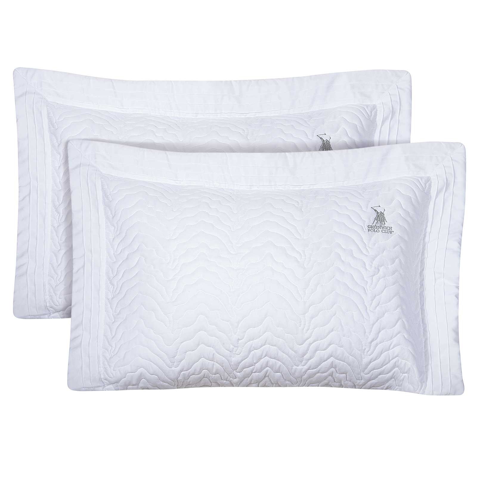 Σετ Μαξιλαροθήκες 2 Τεμαχίων Greenwich Polo 2351 White 50x70
