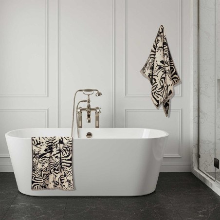 Σετ Πετσέτες 3 Τεμαχίων Greenwich Polo Club 4087 Black- Taupe 30x50,50x90,70x140