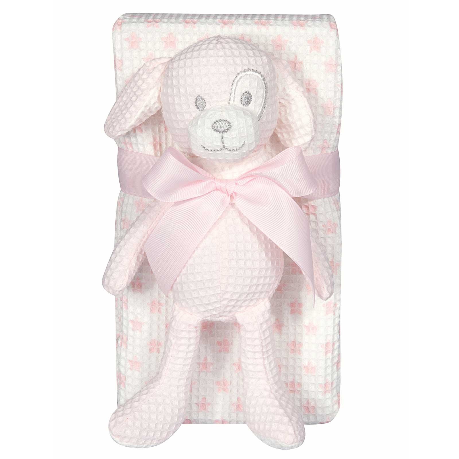 Κουβέρτα Πικέ Αγκαλιάς Greenwich Polo Club 8857 Pink- White 75x100