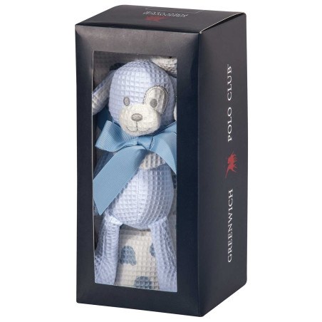 Κουβέρτα Πικέ Αγκαλιάς Greenwich Polo Club 8854 Blue- White 75x100