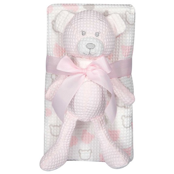 Κουβέρτα Πικέ Αγκαλιάς Greenwich Polo Club 8855 Pink-...