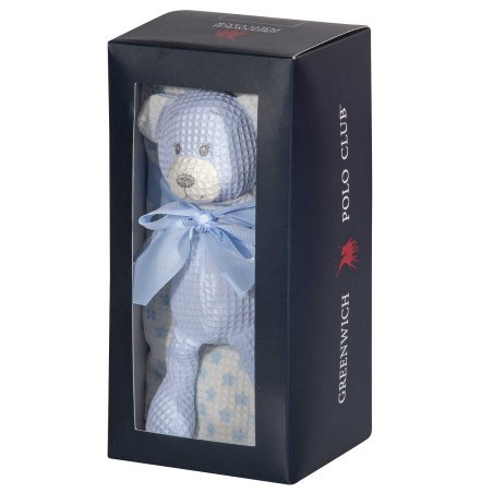 Κουβέρτα Πικέ Αγκαλιάς Greenwich Polo Club 8856 Blue- White 75x100