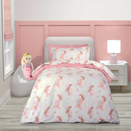 Σετ Παιδικά Σεντόνια Μονά 3 Τεμαχίων Greenwich Polo Club 8853 Grey- Pink 170x260