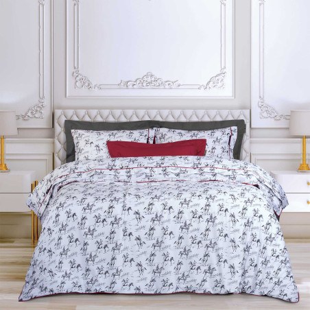 Σετ Σεντόνια King Size 4 Τεμαχίων Greenwich Polo Club 2263 Black- White 260x280