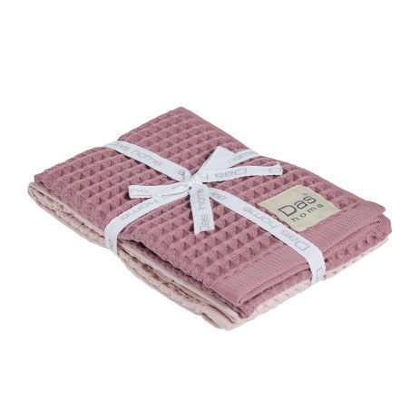 Σετ Ποτηρόπανα 2 Τεμαχίων Das Home 0803 Nude- Pink 40x60
