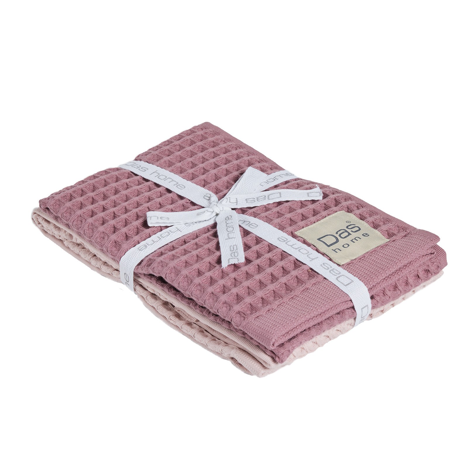 Σετ Ποτηρόπανα 2 Τεμαχίων Das Home 0803 Nude- Pink 40x6