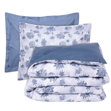 Σετ Σεντόνια King Size 4 Τεμαχίων Das Home 9672 Blue- Grey 260x280