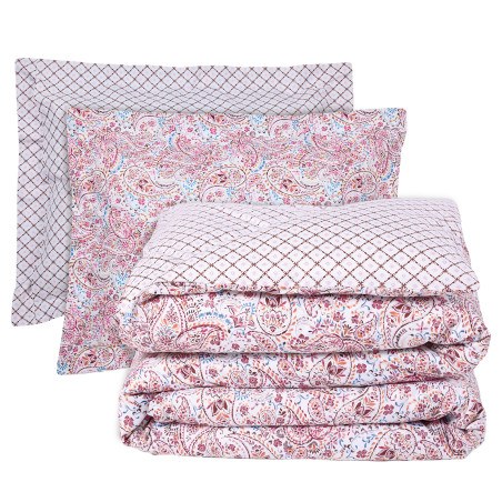 Σετ Σεντόνια King Size 4 Τεμαχίων Das Home 9669 Pink- Red 260x280