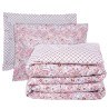 Σετ Σεντόνια King Size 4 Τεμαχίων Das Home 9669 Pink- Red 260x280