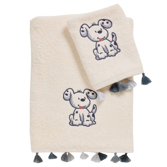 Σετ Βρεφικές Πετσέτες 2 Τεμαχίων Das Baby 4965 Grey...