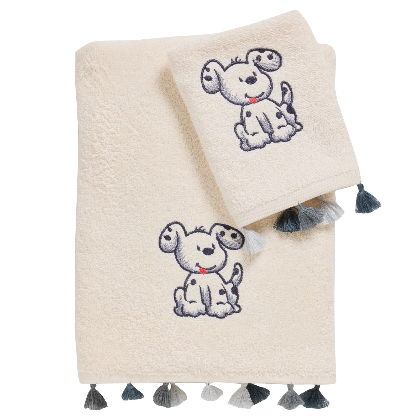 Σετ Βρεφικές Πετσέτες 2 Τεμαχίων Das Baby 4965 Grey 30x50,70x140