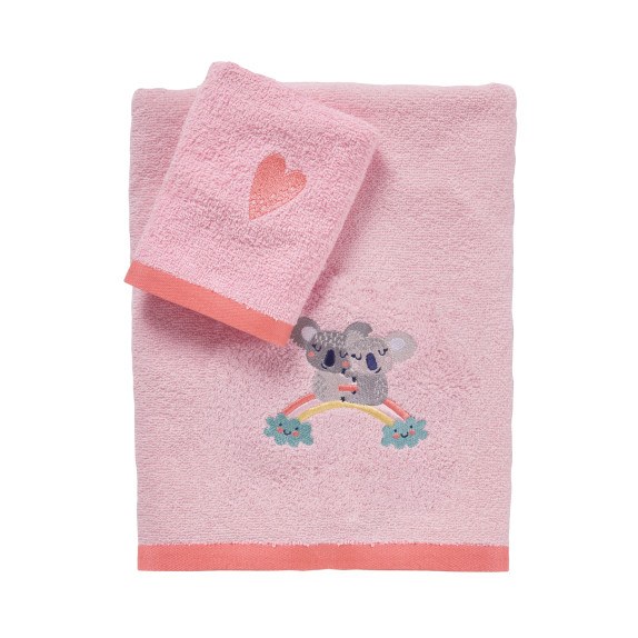 Σετ Βρεφικές Πετσέτες 2 Τεμαχίων Das Baby 4934 Pink...