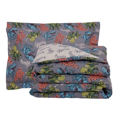 Σετ Παιδικά Σεντόνια Μονά 3 Τεμαχίων Das Kids 4931 Cream- Grey 170x260