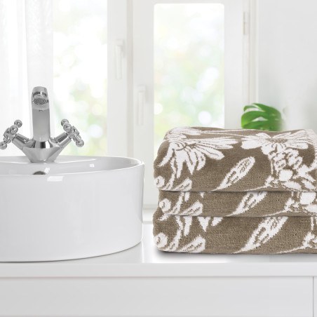 Σετ Πετσέτες 3 Τεμαχίων Das Home 0799 Taupe 30x50,50x90,70x140