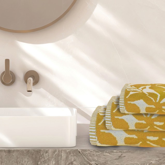 Σετ Πετσέτες 3 Τεμαχίων Das Home 0794 Ochre...