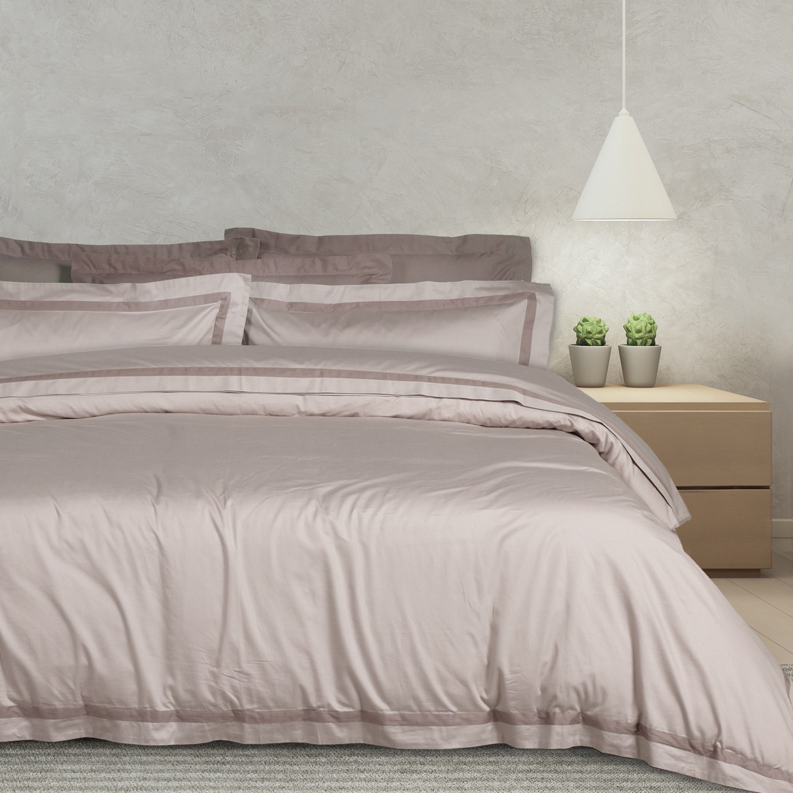 Σετ Σεντόνια King Size 4 Τεμαχίων Das Home 1700 Taupe 2