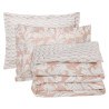 Σετ Σεντόνια Υπέρδιπλα 4 Τεμαχίων Das Home 3171 Pink- White 240x260