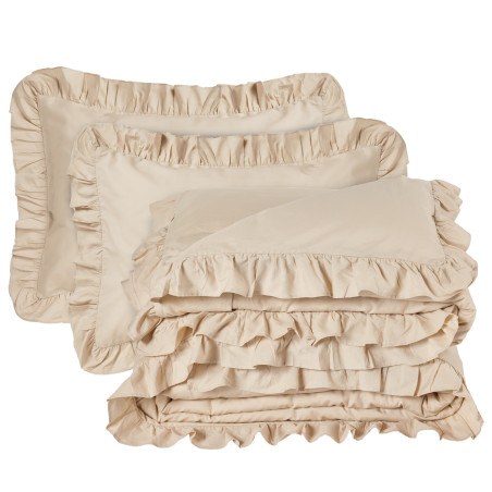 Σετ Σεντόνια Υπέρδιπλα 4 Τεμαχίων Das Home 3168 Taupe 240x270