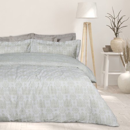 Σετ Σεντόνια Υπέρδιπλα 4 Τεμαχίων Das Home 9673 Taupe- White 240x260