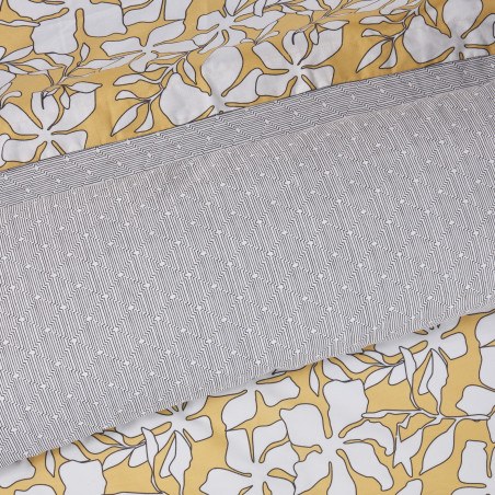 Σετ Σεντόνια Υπέρδιπλα με Λάστιχο 4 Τεμαχίων Das Home 5432 Ochre- White 170x200+35