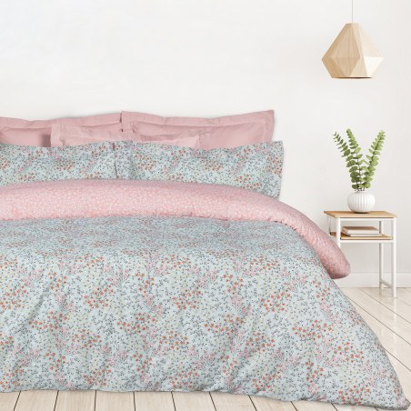 Σετ Σεντόνια Μονά με Λάστιχο 3 Τεμαχίων Das Home 5428 Mint- Rose 120x200+35