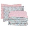 Σετ Σεντόνια Μονά με Λάστιχο 3 Τεμαχίων Das Home 5428 Mint- Rose 120x200+35