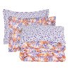 Σετ Σεντόνια Μονά με Λάστιχο 3 Τεμαχίων Das Home 5430 Orange- Purple 120x200+35