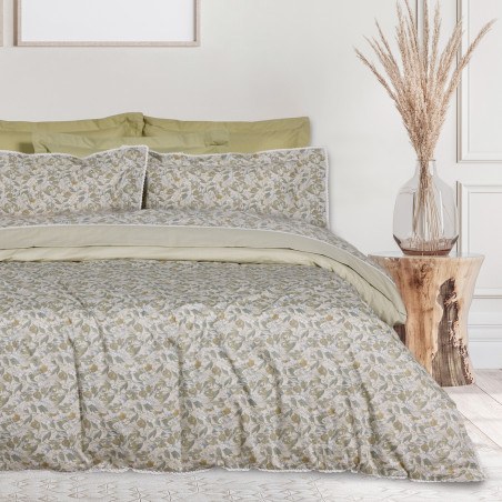 Σετ Σεντόνια King Size 4 Τεμαχίων Das Home 1692 Olive- Taupe 250x270