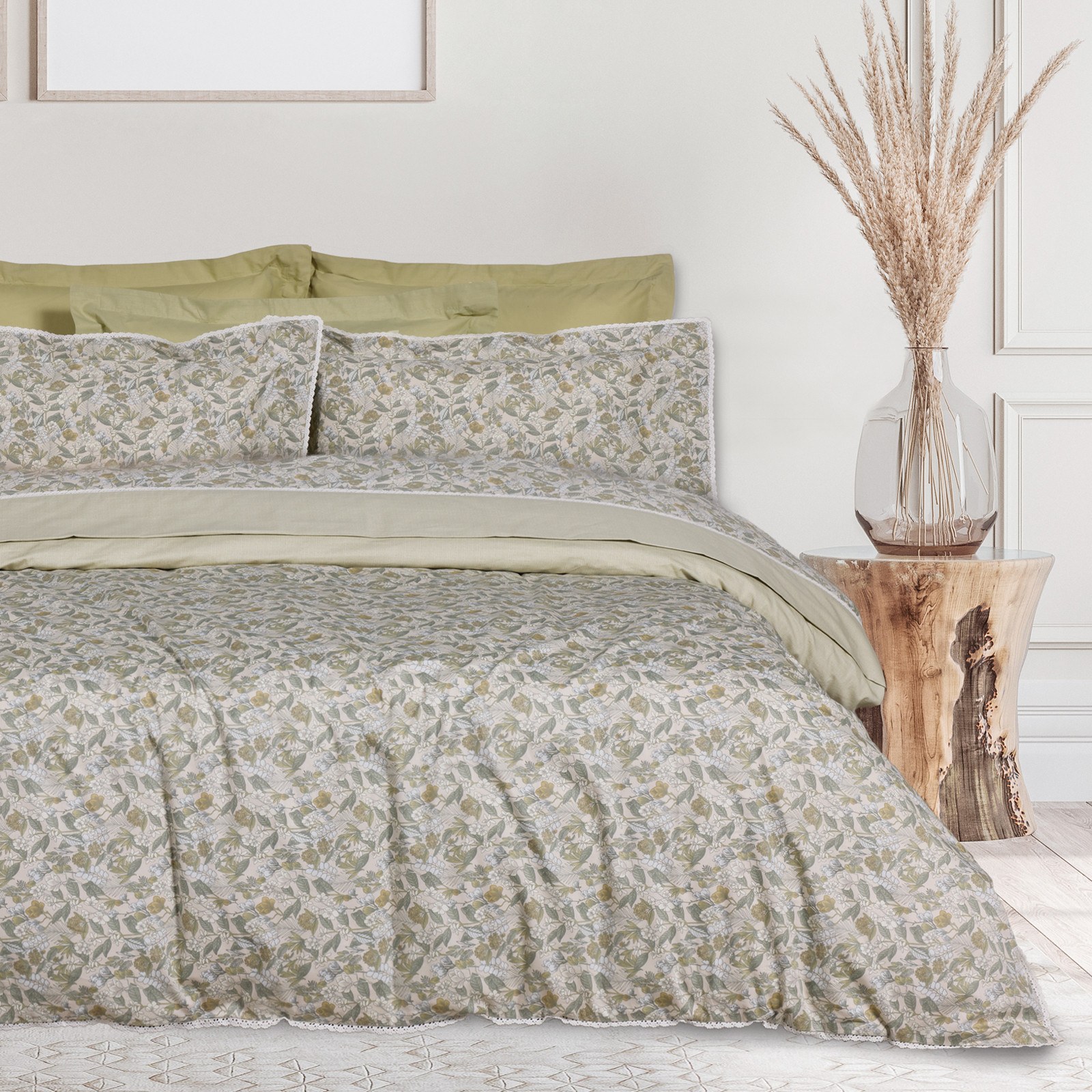 Σετ Σεντόνια King Size 4 Τεμαχίων Das Home 1692 Olive- Taupe 250x270