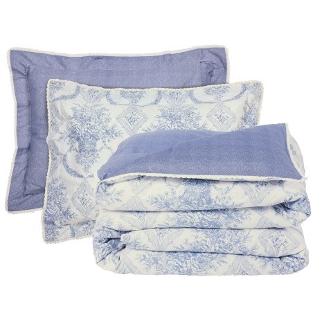 Σετ Σεντόνια King Size 4 Τεμαχίων Das Home 1696 Blue- Ecru 250x270