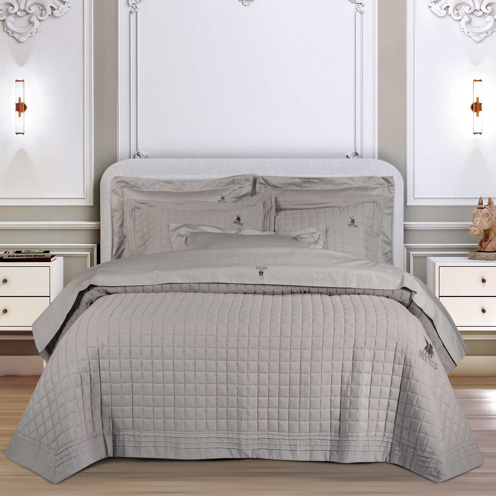 Κουβερλί King Size Greenwich Polo Club 2356 Taupe 240x250