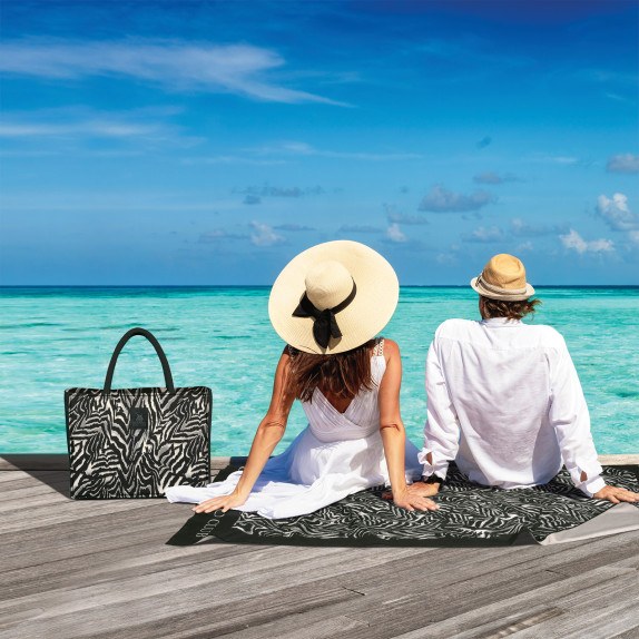 Τσάντα Θαλάσσης Greenwich Polo Club 4038 Black- Taupe 46x36