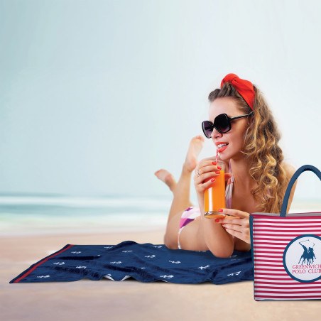 Τσάντα Θαλάσσης Greenwich Polo Club 4027 Blue- Red 46x36