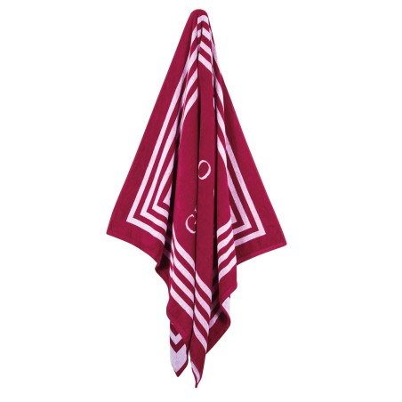 Πετσέτα Θαλάσσης Greenwich Polo Club 4055 Red- White 90x170