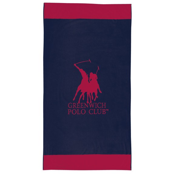Πετσέτα Θαλάσσης Greenwich Polo Club 4048 Blue- Red 90x170