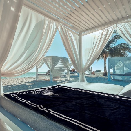 Πετσέτα Θαλάσσης Greenwich Polo Club 4049 Black- Cream 90x170