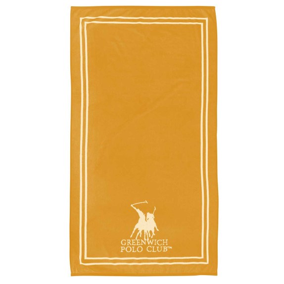 Πετσέτα Θαλάσσης Greenwich Polo Club 4051 Cream- Ochre...