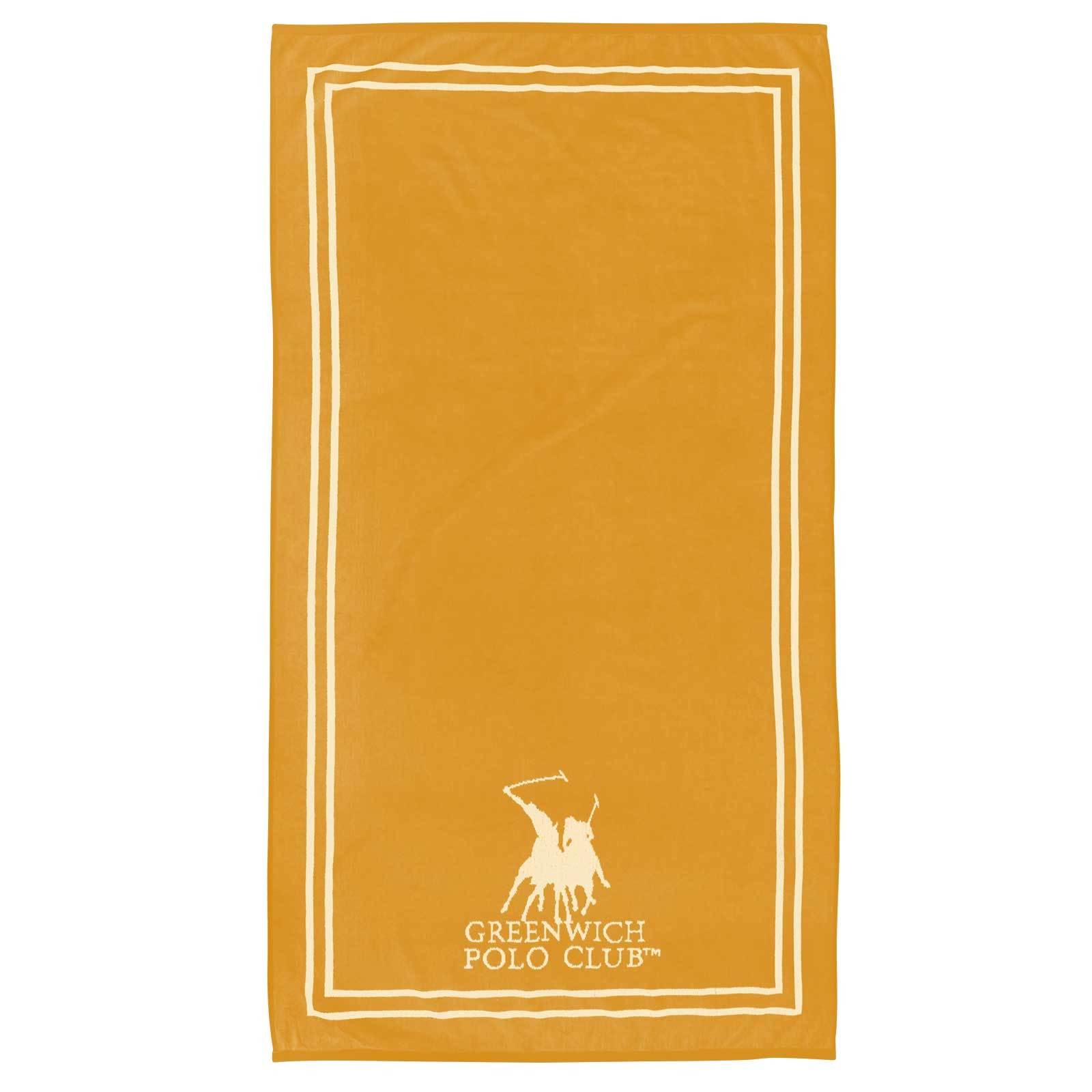 Πετσέτα Θαλάσσης Greenwich Polo Club 4051 Cream- Ochre 90x170