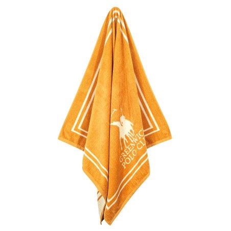 Πετσέτα Θαλάσσης Greenwich Polo Club 4051 Cream- Ochre 90x170