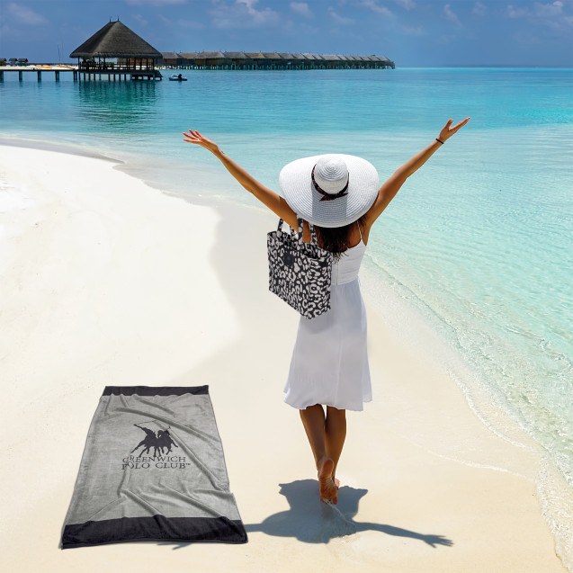 Πετσέτα Θαλάσσης Greenwich Polo Club 4045 Grey...