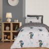 Σετ Παιδικά Σεντόνια Μονά 3 Τεμαχίων Das Kids 4939 Beige- Grey 170x260